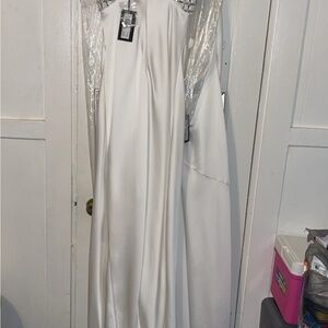 Ramy Brook Elegant White Prom Dress
